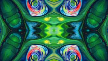 Wonderful Kaleidoscope Backgrounds Created From Colorful Ink Paint Spread photo