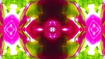 Wonderful Kaleidoscope Backgrounds Created From Colorful Ink Paint Spread photo