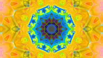 Wonderful Kaleidoscope Backgrounds Created From Colorful Ink Paint Spread photo