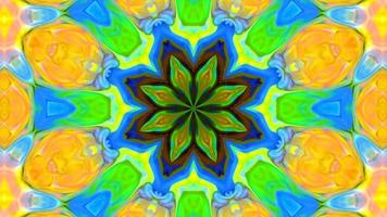 Wonderful Kaleidoscope Backgrounds Created From Colorful Ink Paint Spread photo