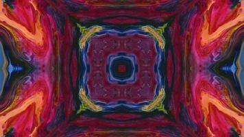 Wonderful Kaleidoscope Backgrounds Created From Colorful Ink Paint Spread photo