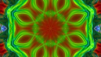 Wonderful Kaleidoscope Backgrounds Created From Colorful Ink Paint Spread photo