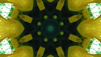 Wonderful Kaleidoscope Backgrounds Created From Colorful Ink Paint Spread photo