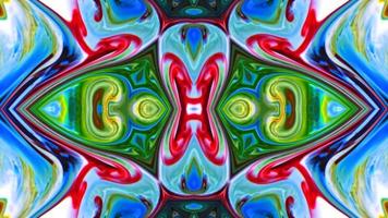 Wonderful Kaleidoscope Backgrounds Created From Colorful Ink Paint Spread photo