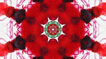 Wonderful Kaleidoscope Backgrounds Created From Colorful Ink Paint Spread photo