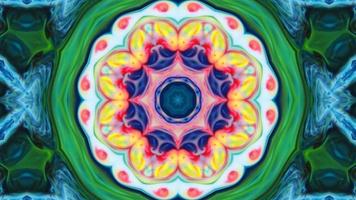 Wonderful Kaleidoscope Backgrounds Created From Colorful Ink Paint Spread photo