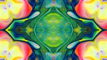 Wonderful Kaleidoscope Backgrounds Created From Colorful Ink Paint Spread photo