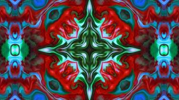 Wonderful Kaleidoscope Backgrounds Created From Colorful Ink Paint Spread photo