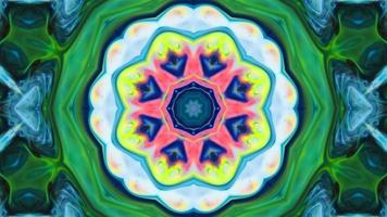 Wonderful Kaleidoscope Backgrounds Created From Colorful Ink Paint Spread photo