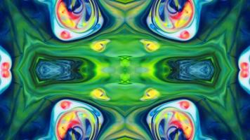 Wonderful Kaleidoscope Backgrounds Created From Colorful Ink Paint Spread photo