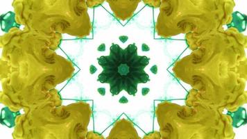 Wonderful Kaleidoscope Backgrounds Created From Colorful Ink Paint Spread photo