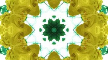 Wonderful Kaleidoscope Backgrounds Created From Colorful Ink Paint Spread photo