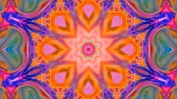 Wonderful Kaleidoscope Backgrounds Created From Colorful Ink Paint Spread photo