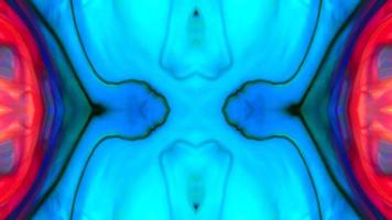 Wonderful Kaleidoscope Backgrounds Created From Colorful Ink Paint Spread photo
