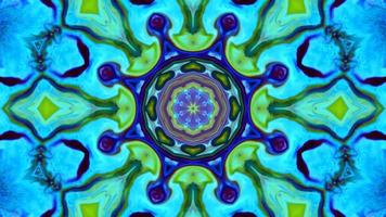 Wonderful Kaleidoscope Backgrounds Created From Colorful Ink Paint Spread photo