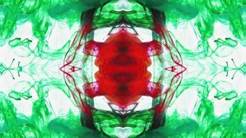 Wonderful Kaleidoscope Backgrounds Created From Colorful Ink Paint Spread photo