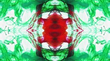 Wonderful Kaleidoscope Backgrounds Created From Colorful Ink Paint Spread photo