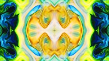 Wonderful Kaleidoscope Backgrounds Created From Colorful Ink Paint Spread photo