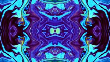 Wonderful Kaleidoscope Backgrounds Created From Colorful Ink Paint Spread photo