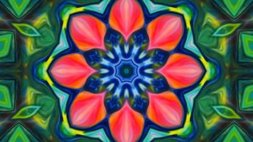 Wonderful Kaleidoscope Backgrounds Created From Colorful Ink Paint Spread photo