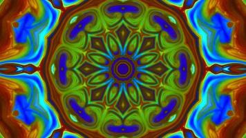 Wonderful Kaleidoscope Backgrounds Created From Colorful Ink Paint Spread photo