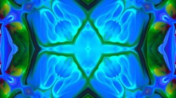 Wonderful Kaleidoscope Backgrounds Created From Colorful Ink Paint Spread photo