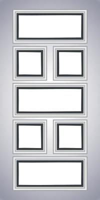 Silver phone photo frame. Vertical