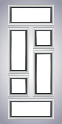 Silver phone photo frame. Vertical