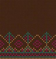 patrón étnico geométrico. diseño para saree, patola, sari, dupatta, vyshyvanka, rushnyk, dupatta, ropa, tela, batik, prendas de punto, bordado, ikkat, patrón de píxeles. diseño tradicional. vector