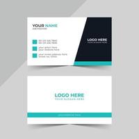 stander and simple business card design vector