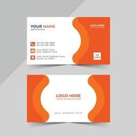 stander and simple business card design vector