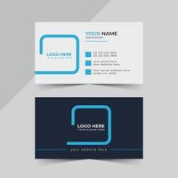 stander and simple business card design vector