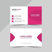 stander and simple business card design vector