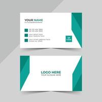 stander and simple business card design vector