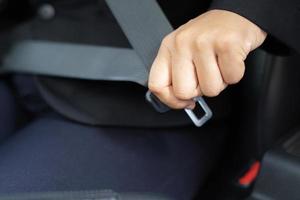 The driver wearing a seat belt Every time for safety road photo