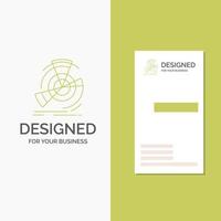 Business Logo for Data. diagram. performance. point. reference. Vertical Green Business .Visiting Card template. Creative background vector illustration