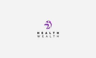 healthy Progress logo Design vector template