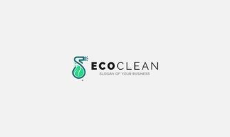 WEco Clean spry Logo Template Design Vector, Emblem, Design Concept, Creative Symbol, Icon vector