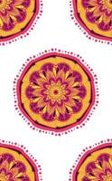 Native Bright Seamless Pattern from boho mandala vector