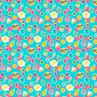Vector Tropical Summer Seamless Pattern
