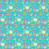 Vector Tropical Summer Seamless Pattern