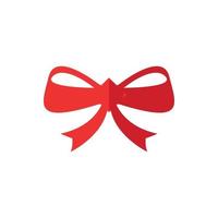 New year, Christmas, holiday concept. Vector flat illustration of bow for web sites, apps, adverts, books, shops, stores
