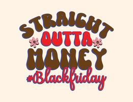 Black friday t-shirt design vector