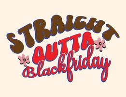 Black friday t-shirt design vector