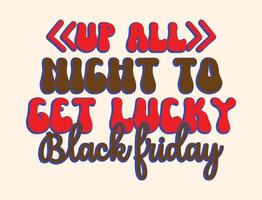 Black friday t-shirt design vector