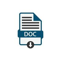 vector de descarga de documento doc