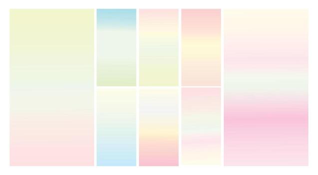 Modern Screen vector multicolor pastel gradient Background. Vibrant smooth soft color gradient for Mobile Apps, background Design. Bright Soft Color Gradient for mobile apps.