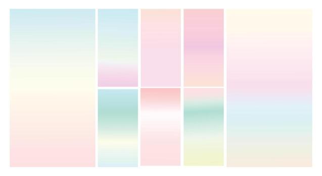 Modern Screen vector multicolor pastel gradient Background. Vibrant smooth soft color gradient for Mobile Apps, background Design. Bright Soft Color Gradient for mobile apps.