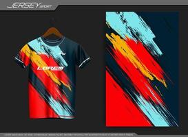 Jersey sports t-shirt. Soccer jersey mockup for soccer club. Suitable for jersey, background, poster, etc. vector