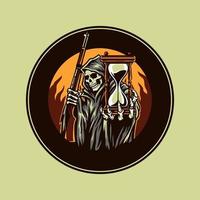 Vector illustration of grim reaper